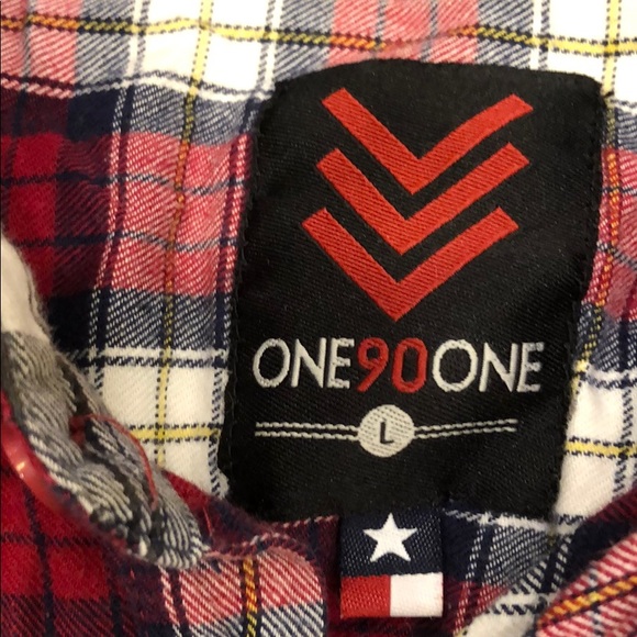 Men’s flannel one90one brand large - Picture 2 of 4